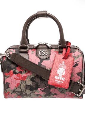 Gucci GG Duffle Bag in Red/Pink - Small